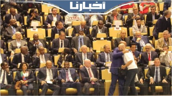 لقجع ينادي على الركراكي لتحية إنفانتينو وموتسيبي في نهائي كان الفوتسال